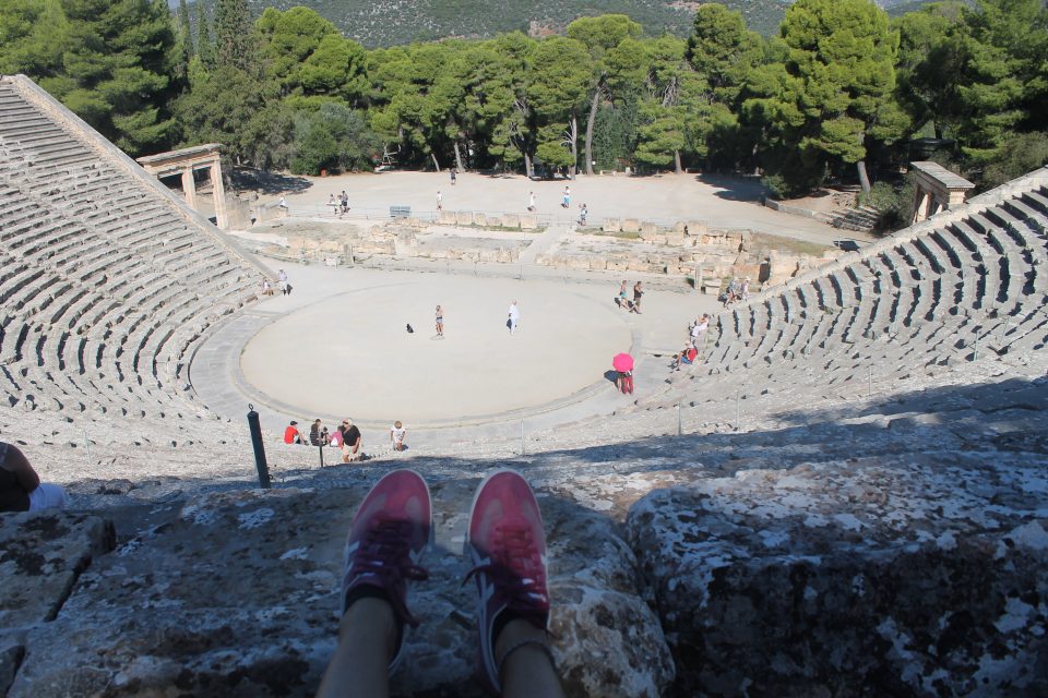 Il teatro di Epidauro, Peloponneso - dove andare in grecia