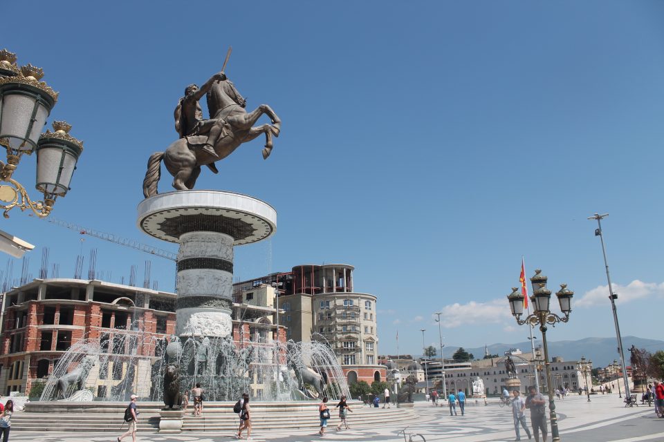 Piazza Macedonia, Skopje  Macedonia del Nord